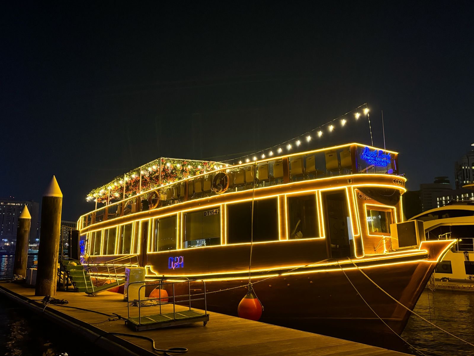 Premium Al Seef dhow cruise dinner Dubai with creek views and live entertainment