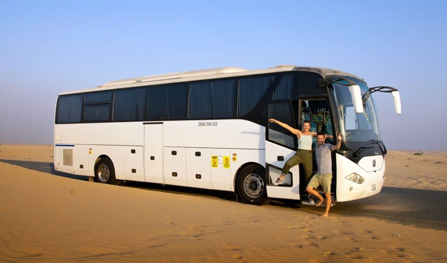 Desert safari Dubai tour with centralized bus pickup