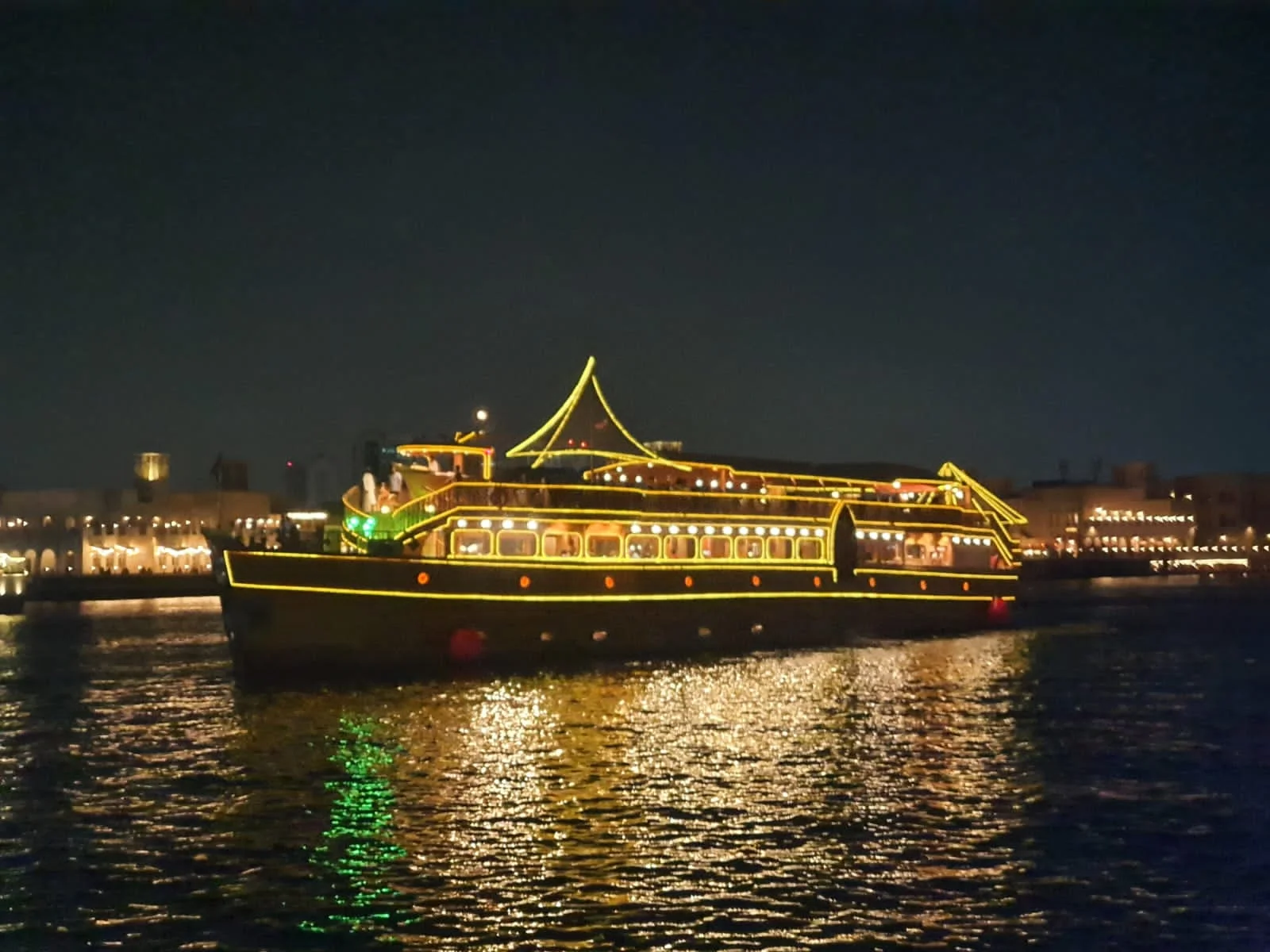 VIP sunset dhow cruise on Deira Creek Dubai with premium seating